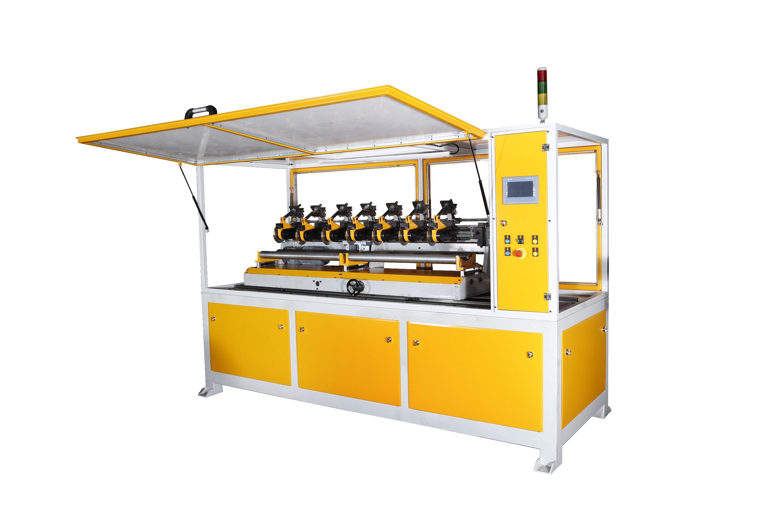 máquina para tubos de papel espiral de doble cuchilla